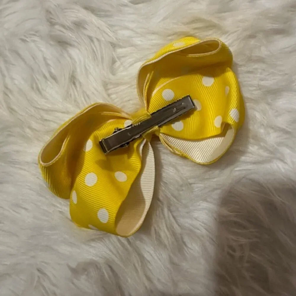 Bright Yellow & White Polka Dot 5